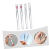 SOESFOUFU 4pcs Silicone Lip Brush Holder Lid Cover Makeup Applicators for Lipstick Travel-sized view 4