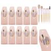 10 Sets Travel Size Makeup Brushes Set Mini Face Make up Brushes Brushes Bag for Makeup Party Favors Wedding Bridal Shower Favors Bridesmaid Gift Bachelorette Party Gift (lvory Beige, 10pc) view 1