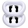 2Pcs Inflatable Pool Foot Bath Basin, Folding Pool Foot Wash Basin Tub-Portable for Outdoor Backyard and Swimming Pools view 1