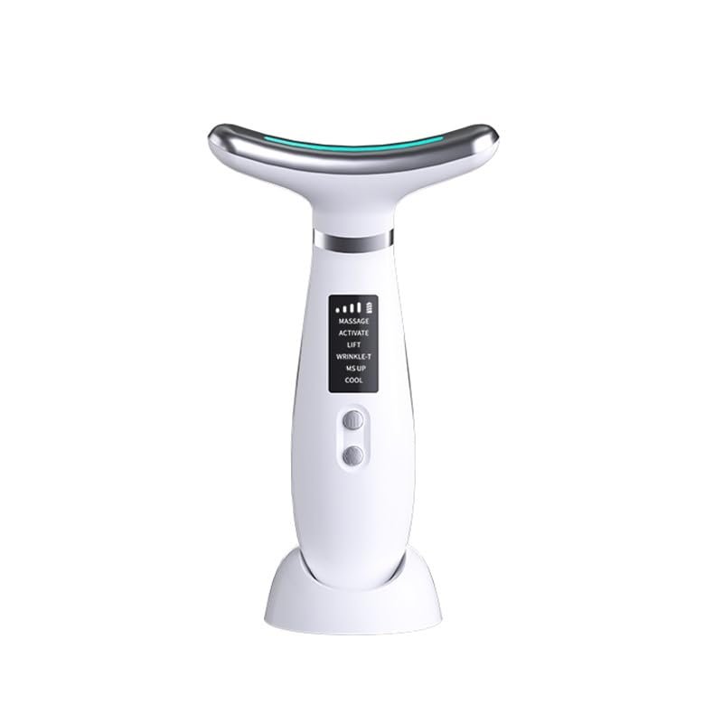 Face Massager -7 Color Red-Light-Therapy for Face and Neck for Wrinkles (Cold-hot-White)
