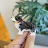 2PCS Border Collie Hair Clip,Dog Hair Alligator Clip,Dogs Hair Duckbill Clip,Animal Shape Hair Clips,Acetate Hair Clips for Girls,Small Hair Barrette for Women (Border Collie) view 2