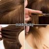 Mannequin Head with Human Hair, Barber Mannequin Head Male for Hair Cutting or Styling, Practice Hair Mannequin Head with Stand view 4