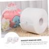 ELAYARD 2rolls Disposable Cotton Face Towels for Makeup Removal and Cleansing Double-sided Design for for Travel and Daily Use view 3