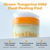 ClearDea Green Tangerine Dual Peeling Pad  Korean Exfoliating Toner Pads with 4HA Complex, Jeju Citrus Vinegar, Oil Control, Dual-Sided Texture, Hydrating & Smoothing, 50 Pads view 2