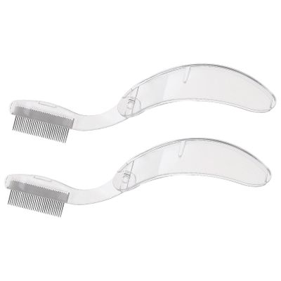 ASAKKURA 2pcs Eyebrow and Lash Comb Eyelash Tool for Makeup Professional Eyebrow Brush for Women Handle Design for Comfort and Precision