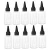 VICASKY 20pcs Squeeze Bottles Pointed Tips Transparent Plastic Pigment Containers for Lotions Inks and Gels Easy to Squeeze for Travel and Hairdressing Tools view 1