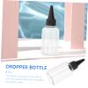 VICASKY 20pcs Squeeze Bottles Pointed Tips Transparent Plastic Pigment Containers for Lotions Inks and Gels Easy to Squeeze for Travel and Hairdressing Tools view 4
