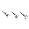 Operitacx 3pcs Stainless Steel Beard Scissors Hairdressing Tool for Beard Care Eyebrow Grooming Black Design for Daily Use for Men view 1