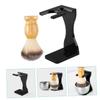 ASAKKURA 1set Shaving Brush Stand Beard Brush and Display Holder for Men Non- Base Heat Retaining for All Soaps and Creams and Easy to Clean view 2