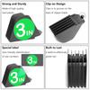 3 Inch Clipper Guards, Hair Clipper Guide Combs Premium for Wahl Clippers Mega Cutting Guides/Combs with 8 Cutting Lengths from 1.25-3 Inch (Dark Gray, 8pcs from 1.25-3 Inch) view 3