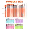 20pcs Makeup Brush Set for Women and Girls Powder Chheek Liner Face Blending Liner Cosmetic Brushes view 4
