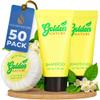 Golden Nature - Travel Size Soap, Shampoo & Conditioner Set - Jasmine, 0.7 oz each, 150 Pcs - 3-Piece Kit: 50 Round Bar Soap, 50 Shampoo & 50 Conditioner - Bulk Small Size Toiletries view 1