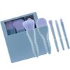 5 Pcs Makeup Brush Set Powder Brush Cosmetic Brush Full Face Make Up Brushes Eyeshadow Brush Travel Brush Set for Women view 1