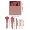 5 Pcs Makeup Brush Set Powder Brush Cosmetic Brush Full Face Make Up Brushes Eyeshadow Brush Travel Brush Set for Women view 3