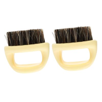 SOESFOUFU 2pcs Men Beard Grooming Brush Multi-purpose Hair Styling Cleaning Tool for Broken Hair Beard Care Essential for Barbers Home Use