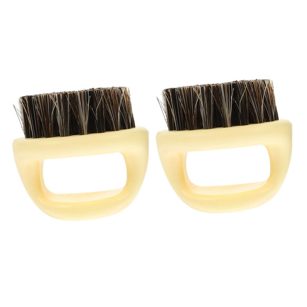 SOESFOUFU 2pcs Men Beard Grooming Brush Multi-purpose Hair Styling Cleaning Tool for Broken Hair Beard Care Essential for Barbers Home Use
