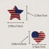 2PCS 4th of July American Flag Hair claw clips for Women,Independence Day view 3