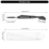 Foldable Eyebrow Brush Eyelash Comb Mascara Brush Double Head Eyebrow Brush Eyebrow Eyelash Makeup Grooming Tool view 3
