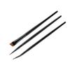 3pcs Precise Angled Eyeliners Brush Set For Stylish Eye Makeup Soft Synthetic Bristles For Beginners And Professional view 1