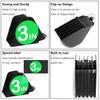 3 Inch Clipper Guards, Hair Clipper Guide Combs Premium for Wahl Clippers Mega Cutting Guides/Combs with 8 Cutting Lengths from 1.25-3 Inch (Black, 8pcs from 1.25-3 Inch) view 3