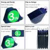 3 Inch Clipper Guards, Hair Clipper Guide Combs Premium for Wahl Clippers Mega Cutting Guides/Combs with 8 Cutting Lengths from 1.25-3 Inch (Blue, 8pcs from 1.25-3 Inch) view 2