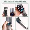 3 Inch Clipper Guards, Hair Clipper Guide Combs Premium for Wahl Clippers Mega Cutting Guides/Combs with 8 Cutting Lengths from 1.25-3 Inch (Blue, 8pcs from 1.25-3 Inch) view 3
