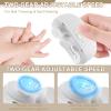 2-in-1 Electric Nail Clippers & Polisher, Automatic Toenail Clippers for Seniors, Adults & Babies, Rechargeable Quiet Trimmer with LED, Built-in Collector, Portable Nail Cutter for Home & Travel view 4