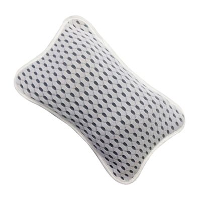 FOYTOKI Ergonomic Bathtub Pillow Suction Cups Pillow for Neck and Head Support for Relaxing Tub