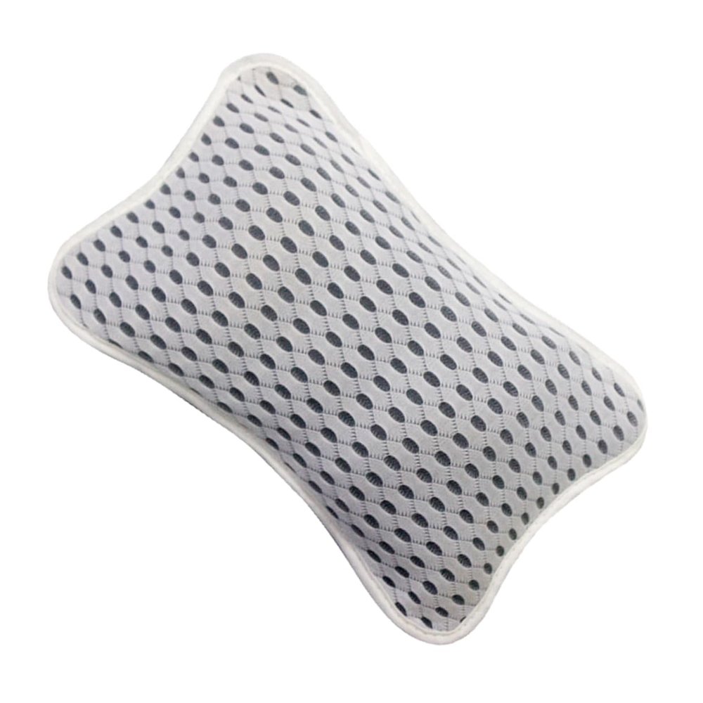 FOYTOKI Ergonomic Bathtub Pillow Suction Cups Pillow for Neck and Head Support for Relaxing Tub