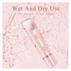 Bikini Trimmer for Women, Electric Shaver and Razor Rechargeable 2-in-1 Body and Facial Epilator, Dual Heads for Painless Trimming of Pubic Hair, Face, Underarms and Legs, IPX7 Waterproof. Shaving Gro view 2