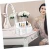 AUTSUPPL Elegant Drawer Makeup Storage Box Compact Cosmetic Organizer Desktop Storage Case for Jewelry view 3