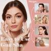 Ao Yee ZGL Gua Sha Facial Massage Tool and Roller Set, Facial Massager for Face, Neck, Arms, Eyes, Reduce Puffiness, Improve Wrinkles, Daily Self-Care Gift for Men and Women Emerald Green Pink White view 3