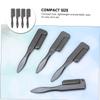 Healeved 4pcs Portable Multi-purpose Foldable Eyebrow Brushes for Makeup Eyelash Combs Brow Grooming Tools for Daily Use Beauty Salons view 4