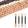 600 Pcs Disposable Eyeshadow Brushes, 2.4 Inch Eyeshadow Brush Sponge Makeup Applicators Dual Sides Makeup Applicator Sticks for Women Girls view 1