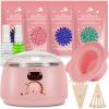 Waxing Kit & Silicone Wax Warmer for Hair Removal with 4 Packs of Hard Wax Beads view 2