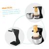 ADOCARN 1set Shaving Brush Stand Compact Beard Brush Holder for Easy Storage and Drying for Bathroom Use Grooming Accessory for Men view 3