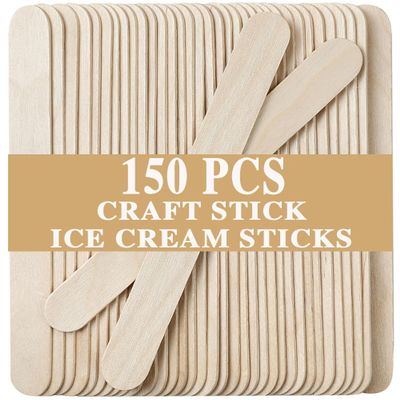 150PCS Waxing Sticks for Hair Removal - Borogo 5.5 inch Premium Splinter-Free Wooden Sticks for Waxing, Wax Stick for Body and Face Waxing