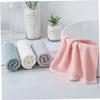DECOMELODY 4pcs Cotton Face Towels Soft Absorbent Washcloths Grey for Home Hotel Dormitory Skin-Friendly Washable Reusable view 2