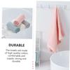DECOMELODY 4pcs Cotton Face Towels Soft Absorbent Washcloths Grey for Home Hotel Dormitory Skin-Friendly Washable Reusable view 3