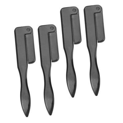 DECOMELODY 4pcs Foldable Eyebrow Makeup Brushes Multi-purpose Eyebrow Grooming Tools for Effortless Eyelash and Brow Styling Compact Portable Design for Daily Use