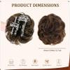 Claw Clip Messy Bun Hair Piece for Women 5 Inch Natural Hair Bun Add-On Elegant High Temperature Fiber Tresses for Daily Use, Party, Wedding view 2