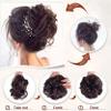 Claw Clip Messy Bun Hair Piece for Women 5 Inch Natural Hair Bun Add-On Elegant High Temperature Fiber Tresses for Daily Use, Party, Wedding view 3