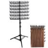 Braiding Hair Rack Height Adjustable Braiding Tool 144 Pegs Organizer 2-Side Hair Divider Stand for Separator Stylist Display Stand view 3