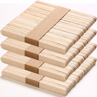 240 Pcs Craft Sticks Ice Cream Sticks - Borogo 4.5 inch Waxing Sticks for Hair Removal Premium Splinter-Free Wooden Wax Sticks for Body and Face Waxing