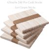 240 Pcs Craft Sticks Ice Cream Sticks - Borogo 4.5 inch Waxing Sticks for Hair Removal Premium Splinter-Free Wooden Wax Sticks for Body and Face Waxing view 3