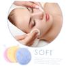 HAKIDZEL 3pcs Rounded Makeup Blender Sponge Makeup Remover Cloth Simple Puff Cosmetics Puff Girl Face Cleaning Pads view 4