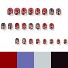 24 Pcs Glitter 4th of July Press on Nails Short Medium Fake Nails Independence Day Reusable False Nails Kit American Flag Nails Patriotic Press on Nails Glossy Full Cover Glue on Nails for Women view 4