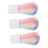 3Pcs Portable Nail Brush for Cleaning Dust Powder with Flexible Fiber view 1