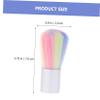 3Pcs Portable Nail Brush for Cleaning Dust Powder with Flexible Fiber view 2