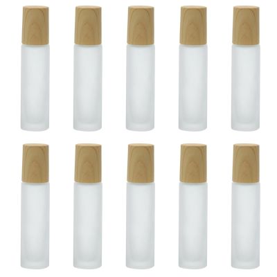 10 Pcs 10ml Glass Deodorant Roller Bottle Containers Essential Oil Perfume Roll On Bottles Empty Castor Oil Roller Ball Refillable